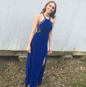 Blue prom dress